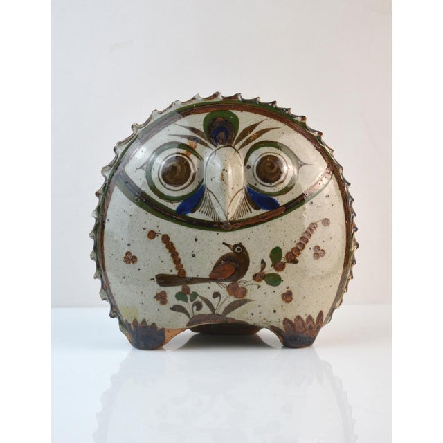 Tonalá Folk Art Ceramic Owl Sculpture by Jorge Wilmot, Mexico, 1960 For Sale - Image 6 of 15