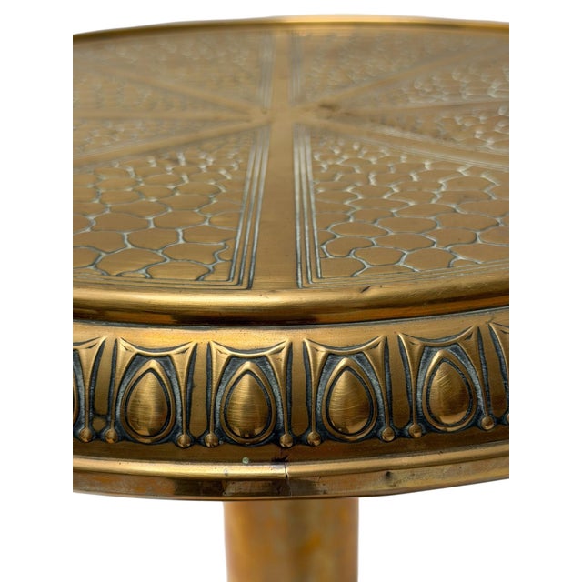 Vintage Art Deco Side Table in Brass, 1920s For Sale - Image 6 of 10
