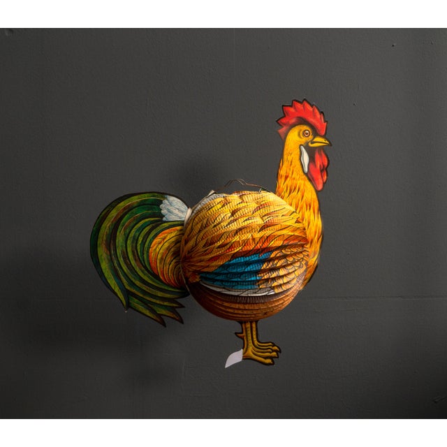 Paper Rooster Lantern, West Germany, 1960s For Sale - Image 12 of 14