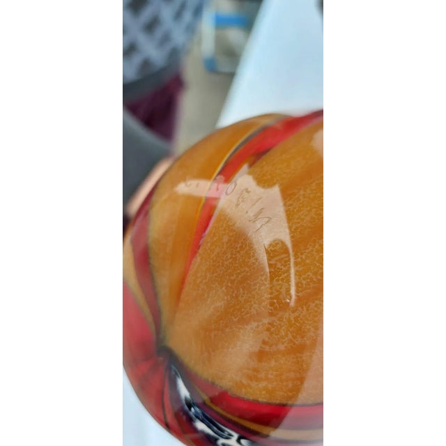 Vintage Murano Glass Vase by Loredano Rosini, in Good conditions. Designed 1970 to 1979