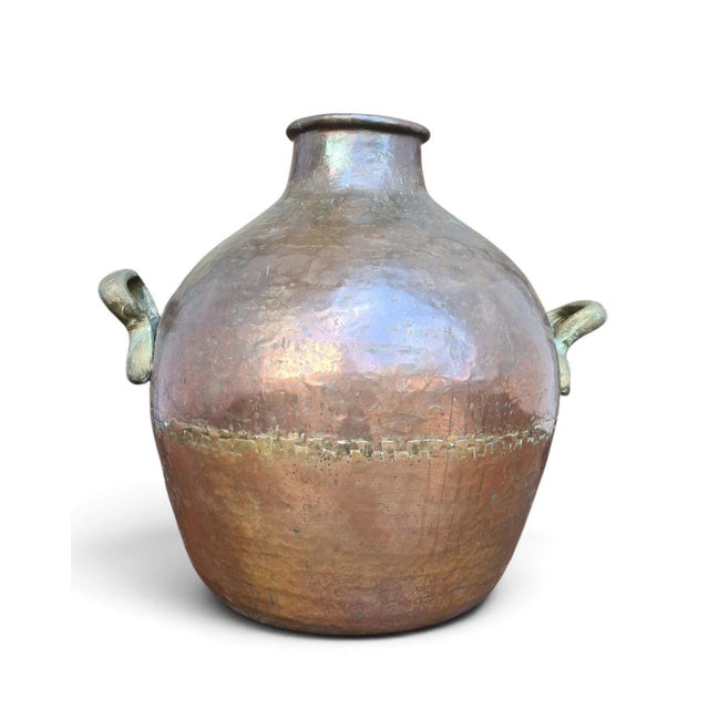 1940s Large Egyptian Jug in Hand-Hammered Copper, 1940s For Sale - Image 5 of 13