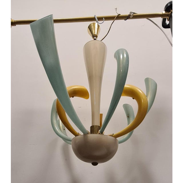 Fuochi d'Artificio Chandelier by Barovier & Toso, 1970s For Sale - Image 5 of 18