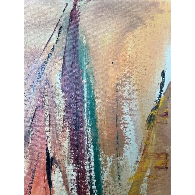 Alice Marcus " Seascape With Sailboats" Oil on Canvas Painting, Framed 1950's For Sale In New York - Image 6 of 14