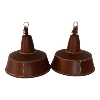 Bobo Intriguing Objects Leather Cone Pendants - Set of 2 For Sale
