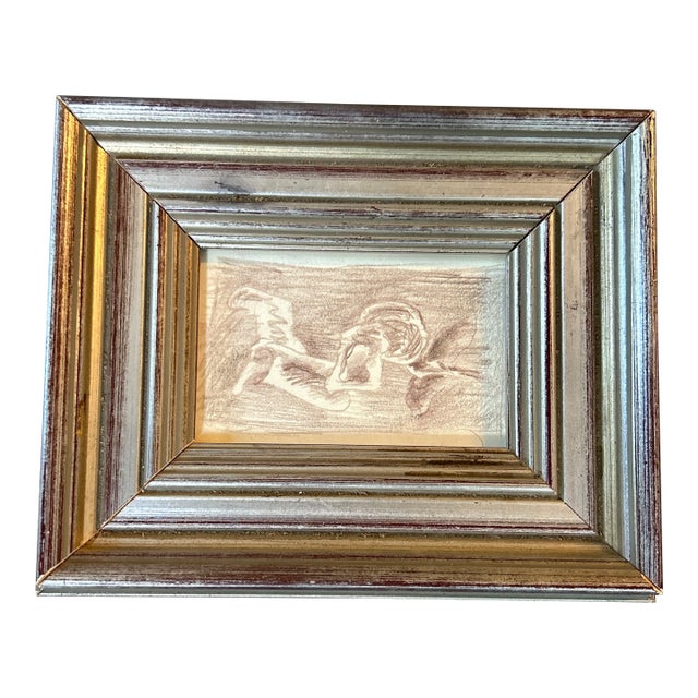 1950’s Original Abstract Expressionist Pencil Drawing For Sale