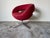 Vintage Italian Postmodern-Style Red Swivel Lounge Chair by Italianadivani For Sale - Image 10 of 12