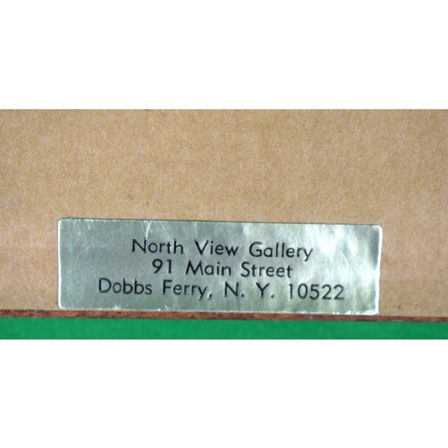 Panel Sz: 5 1/4"H x 10 3/8"W Frame Sz: 6 1/8"H x 11 1/4"W From a Highland Park, Dallas Estate Sakowitz was a chain of...