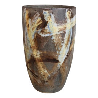 Vintage French Ceramic Vase from Alexandre Kostanda, 1960s For Sale