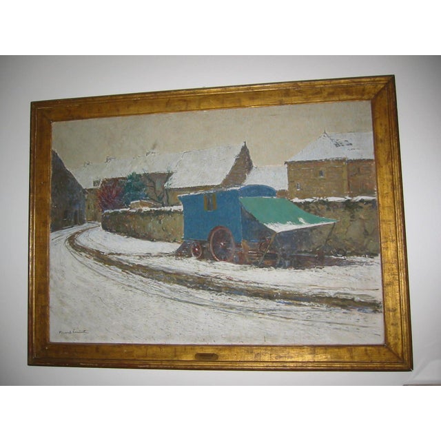 1930s Fernand Alexis Lambert Impressionist FrenchCountry Signed Oil on Canvas Original Frame For Sale - Image 14 of 18