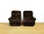 Brown Vintage Scandinavian Velvet Living Room Set, 1960s, Set of 3 For Sale - Image 8 of 18