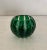 Modern Green Faberge Parallel Crystal Votive- Unsigned For Sale - Image 3 of 5