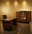 French Art Deco Makassar Study with Crescent-Shaped Desk, 1930, Set of 2 For Sale - Image 9 of 10