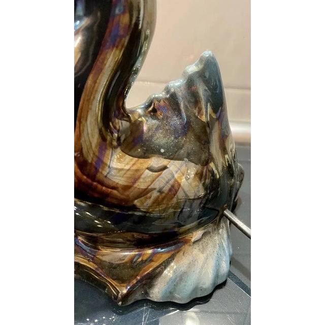 Fish Table Lamp For Sale - Image 3 of 11