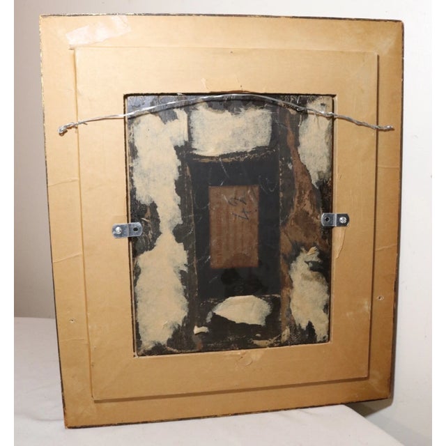 Antique 1800's Original John Burr Teacher Children School Oil Painting on Board For Sale - Image 12 of 12