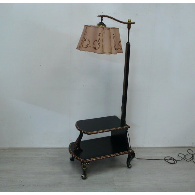 German Floor Lamp with Reading Table, 1930s For Sale - Image 12 of 12