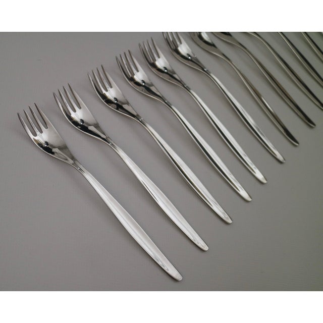 Mid-Century Modern 1950s Kurt Meyer for W M F Sterling Forks- Set of 12 For Sale - Image 3 of 13