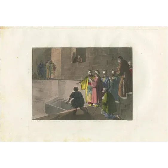 Early 19th Century Ferrario, Tomb of Joseph of Arimathea, 1831, Print For Sale - Image 5 of 5