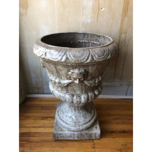 Large Italian Antique Glazed Urn- 36"h For Sale - Image 11 of 13