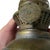 Metal Antique Perkins Brass Onion Lantern 20" Ruby Red Glass Nautical Ship Oil Lamp For Sale - Image 7 of 8