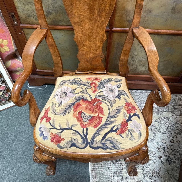 Queen Anne Roberto Barahona for Burton Ching Queen Anne Style Chair For Sale - Image 3 of 12