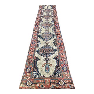 1920s Old Persian Sarab Runner Rug 3’1″ X 14’2″ For Sale