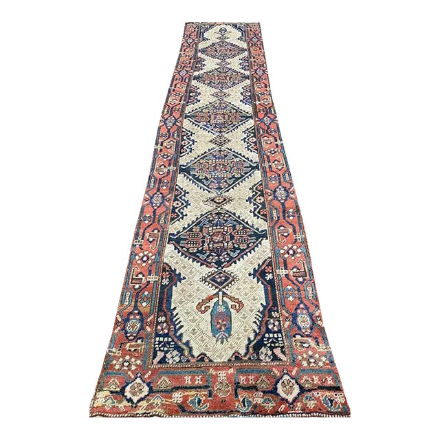 1920s Old Persian Sarab Runner Rug 3’1″ X 14’2″ For Sale