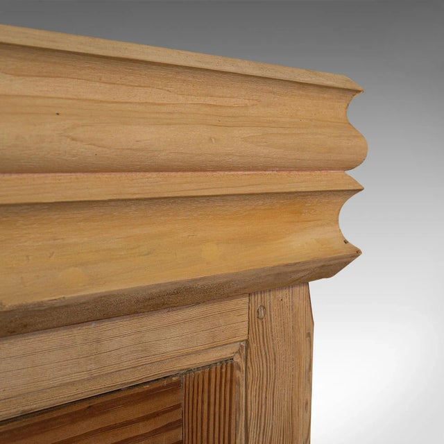 Wood 1850s Very Tall 8' Antique Victorian English Pine Cupboard For Sale - Image 7 of 12