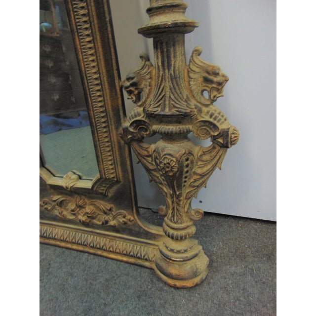 Italian Baroque Style Figural Gold Gilt Mirror For Sale In Philadelphia - Image 6 of 7