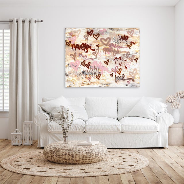 Los Angeles artist Amber Goldhammer paints dramatic abstract compositions in acrylic on canvas featuring energetic...