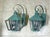 Vintage Solid Copper & Brass Outdoor Lantern Sconces / 18”h X 11”w X 12”d For Sale In Miami - Image 6 of 18