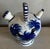 Spanish Vintage Spanish Blue & White Decorated Water Jug For Sale - Image 3 of 9