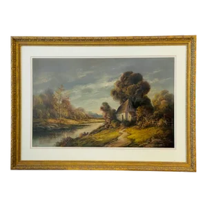 American Pastel Landscape Painting J.Colley