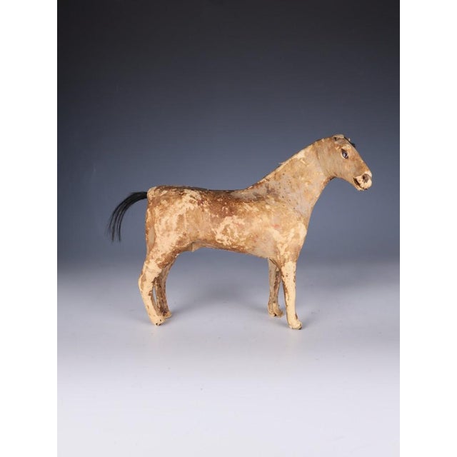 Antique Horse Covered in Genuine Horse Hide with Glass Eyes, 1890 For Sale - Image 6 of 16