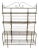 Vintage Steel & Brass Baker's Rack MINT For Sale