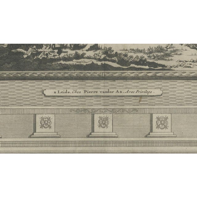 van der Aa, Groningen Across the Fields — Dutch City View, 1710s, Engraving For Sale - Image 10 of 11