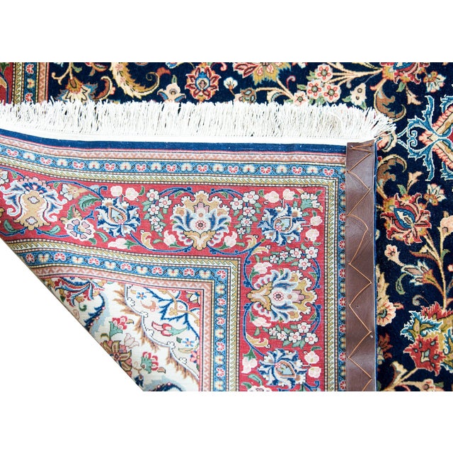 Mid 20th Century Vintage Persian Kashan Rug For Sale - Image 5 of 16