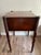 Chestnut Antique Federal American Walnut & Mahogany Sheraton Style Side Table Collectible For Sale - Image 8 of 12