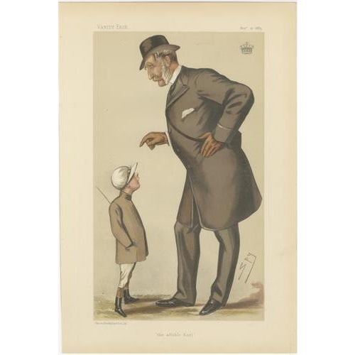 Title: Set of 3 Vanity Fair Prints – Aristocracy Society Military 1883 : A characterful and visually engaging set of three...