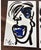 Peter Keil 20th Century Cubist Profile Paintings by Peter Keil a Pair For Sale - Image 4 of 6