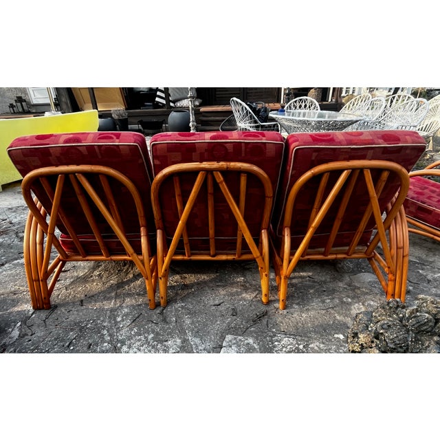 Paul Frankl Restored Pretzel Sofa & Lounge Chair Set- 2 Pieces For Sale - Image 4 of 9