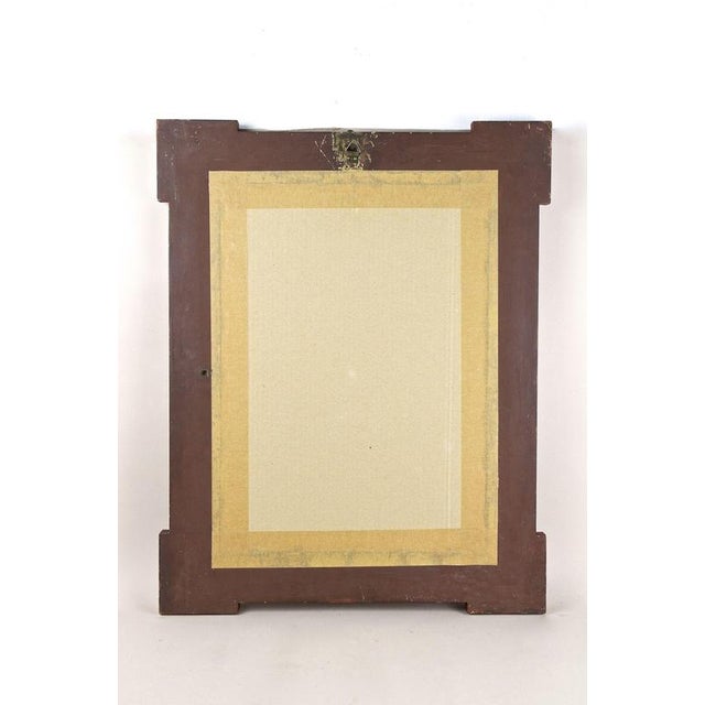 Art Nouveau Gilt and Red Wall Mirror with Floral Carvings, 1900s For Sale - Image 16 of 17