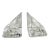 Vintage Pair of Nybro Sweden Volcano Crystal Candleholder Bookends Designed by Tord Kjellstrom For Sale