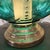 Paint Rare 1940s Emerald Green GWTW Lamp Hand Painted Enamel Dual Light Pristine For Sale - Image 7 of 18