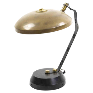 Vintage Brass and Metal Table Lamp, Italy, 1970s