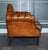 Vintage Camel Back Chesterfield 2-Seater Sofa in Hand-Dyed Cigar Brown Leather For Sale - Image 6 of 9