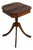 Vintage Federal Revival Wood Pedestal Side Table With Traditional Carved Details For Sale