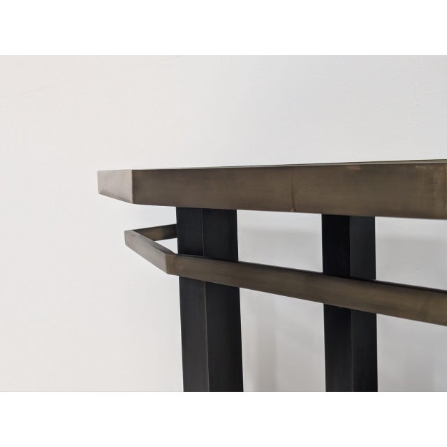 Bespoke Brass Console Table For Sale - Image 4 of 13