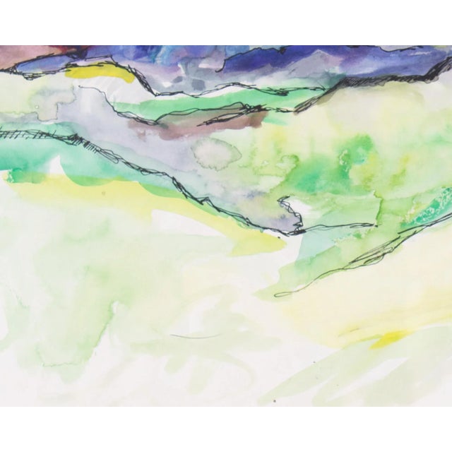 1967 Watercolor and Ink Painting of Pike National Forest by Harry Hilson For Sale In Indianapolis - Image 6 of 8