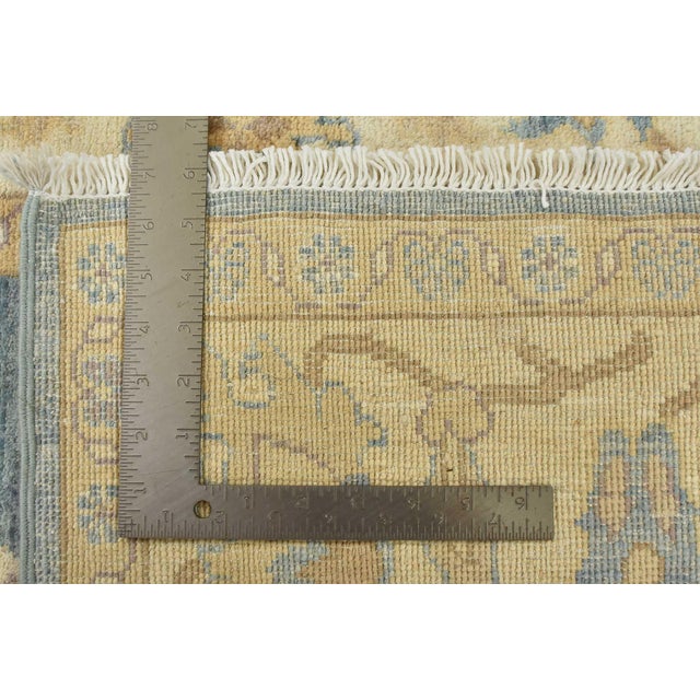 Ziegler Rug 3'11'' X 6'1'' Blue Wool Modern Hand-Knotted Oriental Carpet For Sale - Image 12 of 12