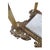 Stone Vintage Hollywood Regency 2-Tier Brass & Marble Stand For Sale - Image 7 of 12